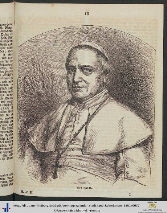 Illustration: Papst Pius IX.