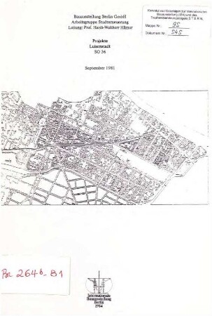 Bericht: Projekte Luisenstadt SO 36