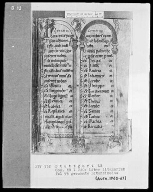 Liber Litaniorum et Benedictionum (Sammelhandschrift) — Rituale Monasticum, Folio 55recto-104verso