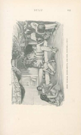 Moro musical instruments, and girl dancing - Sulu