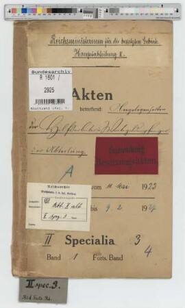 Angelegenheiten der Hilfsarbeiter und Wartegeldempfänger der Abteilung