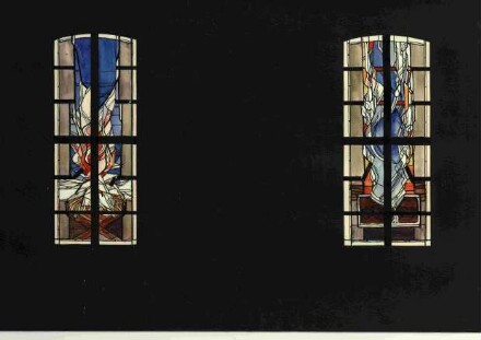 Entwürfe für zwei Altarfenster in der Evangelischen Kirche in Archfeld