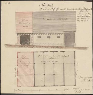 Holzwarth, Adam, Gemeinderat Scheunen- und Backhausanbau, Einbau einer Brennerei