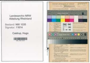 Entnazifizierung Hugo Castrup , geb. 08.03.1901 (Buerobeamter)
