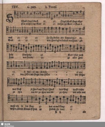 XXV. Schall Orgel schall