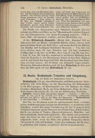 12. Route: Bodenbach-Tetschen und Umgebung
