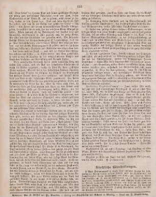 192 Kirchliche Mittheilungen