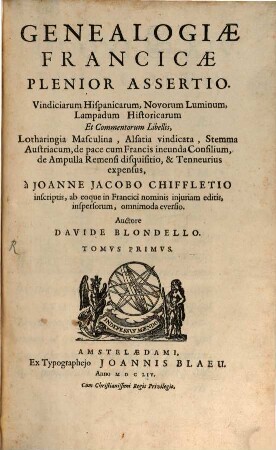 Genealogiae Franciscae plenior assertio, 1