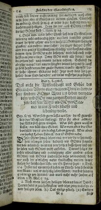 Das 5. Capitel. Daß nicht die Wissenschafft und Gehör des göttlichen Worts einen wahren Christen beweisen, [...].