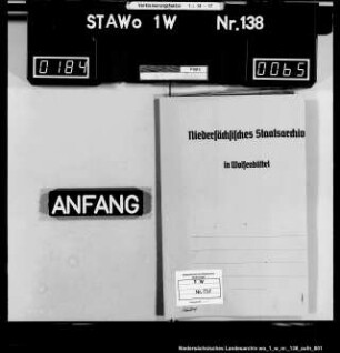 Depositengelder des Friedensgerichts Lutter am Barenberge