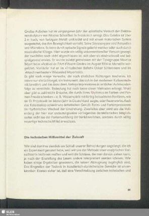 Die technischen Hilfsmittel der Zukunft