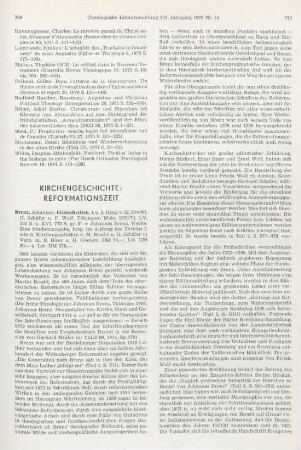 769-772 [Rezension] Brenz, Johannes, Frühschriften