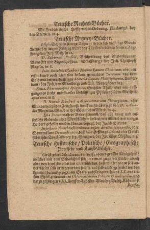 Teutsche Artzney-Bücher.