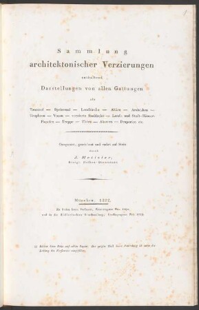 Sammlung architektonischer Verzierungen