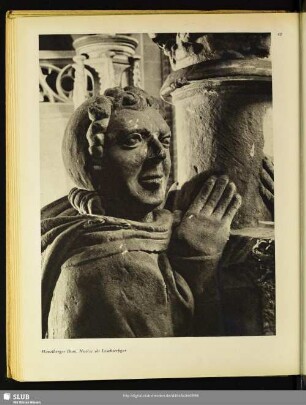 Havelberger Dom. Novize als Leuchterfigur