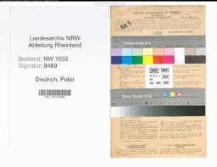 Entnazifizierung Peter Diedrich , geb. 19.11.1891 (Polizeimeister)
