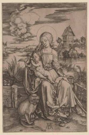 Madonna mit Meerkatze