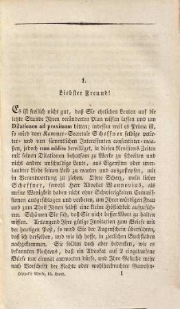 Th. G. von Hippel's sämmtliche Werke, 13. Hippel's Briefe von 1765 bis 1774