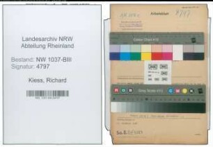 Entnazifizierung Richard Kiess , geb. 06.10.1907 (Kaufm.Angestellter)