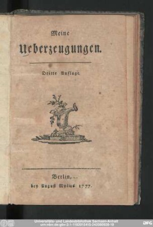 Meine Ueberzeugungen