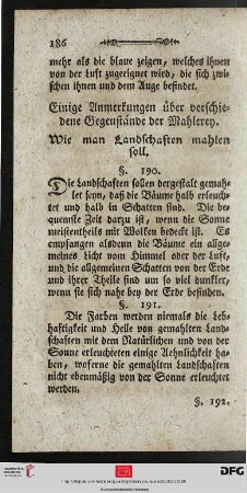 Einige Anmerkungen über verschiedene Gegenstände der Mahlerey