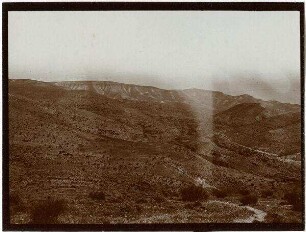 Blick v. d. Höhe südl. w. fara [wadi fara] n. NO Gegend von el-fauwar