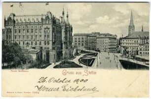 Gruss aus Stettin. Neues Rathaus