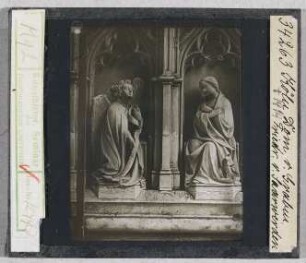 Köln: Dom, Grabmal Erzbischof Friedrich von Saarwerden, Verkündigung