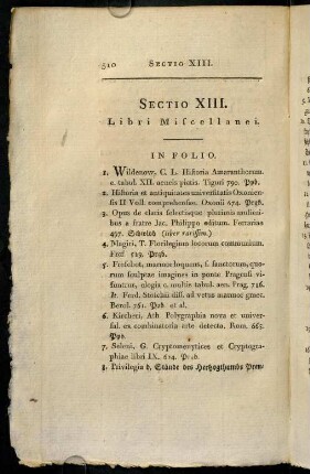 510-539, Sectio XIII. Libri Miscellanei.