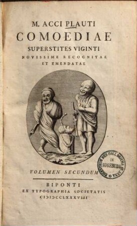 M. Acci Plauti Comoediae Superstites Viginti : Novissime Recognitae Et Emendatae, 2