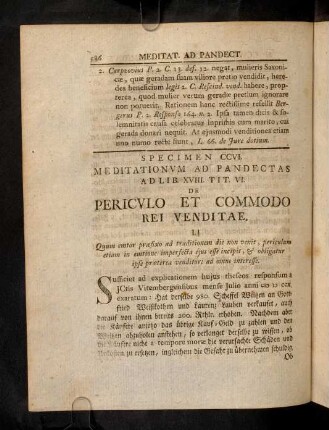 586-598, Ad Lib. XVIII. Tit. VI. De Periculo Et Commodo Rei Venditae