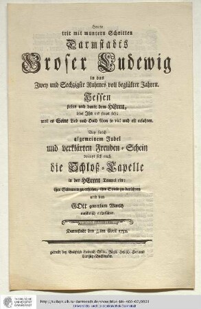 Der Gerechte wird grünen