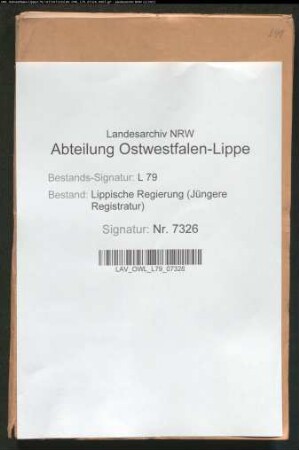 Öffentliche Gebäude im Baukreis Detmold / Landkrankenhaus - Band 3 /. Beiakte: Umbauten am Landkrankenhaus