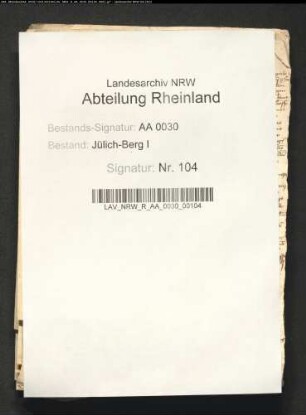 Briefe und Zahlungsanweisungen
