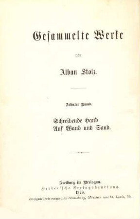 Gesammelte Werke, 10