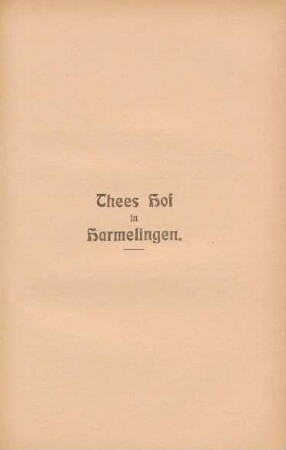 Thees Hof in Harmelingen