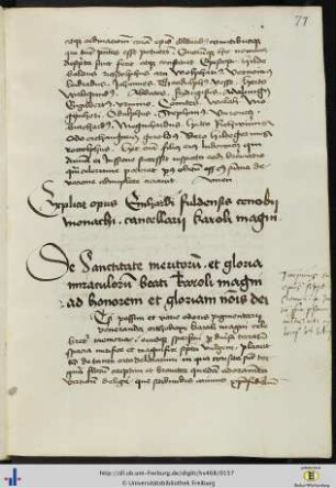 [77r - 122r] Vita Caroli Magni.
