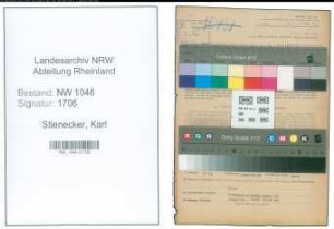 Entnazifizierung Karl Stienecker , geb. 15.09.1893 (Krankenpfleger)