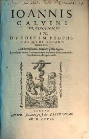 Praelectiones in duodecim Prophetas minores