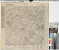 Katasteramt Coesfeld  Kreis Coesfeld, Meßtischblatt Coesfeld-West 4008, Farbige Einzeichnung mit Namensliste
