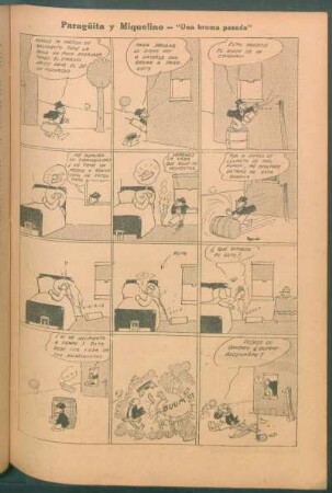 Paragüita y Miquelino. - [Cómic] : "Una broma pesada"