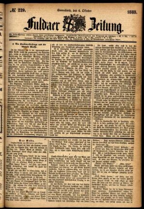 Ausgabe vom Samstag, den 06. Oktober 1883.