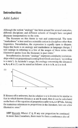 Introduction to "Analogy, levelling, markedness"