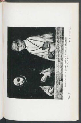 Lám. II: "Siervos Fray Juan Masias y Fray Martín de Porres", No. 3 del catálogo