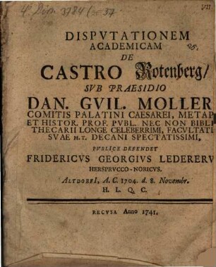 Disp. acad. de castro Rotenberg