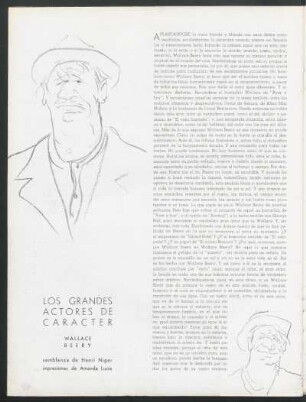 Los grandes actores carácter - Wallace Beery