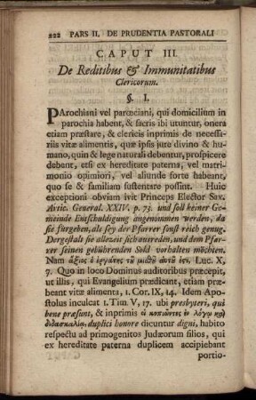 Caput III. De Reditibus [etc.] Immunitatibus Clericorum.