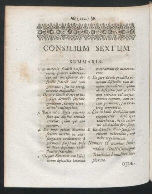 Consilium Sextum