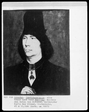 Bildnis des Anton von Burgund, Halbbruders Karls des Kühnen