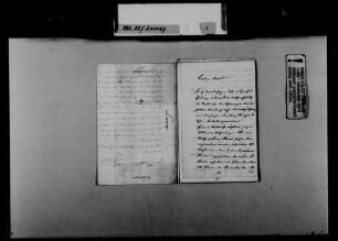 Schreiben von Ludwig Cron, Karlsruhe, an August Lamey: Bericht über die Wahlergebnisse der Landtagswahl in Karlsruhe 1865.
